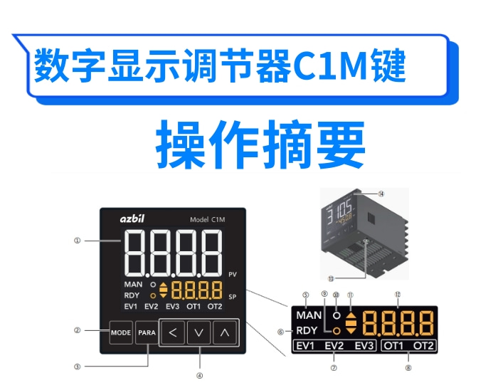 数字显示调节器C1M键操作摘要